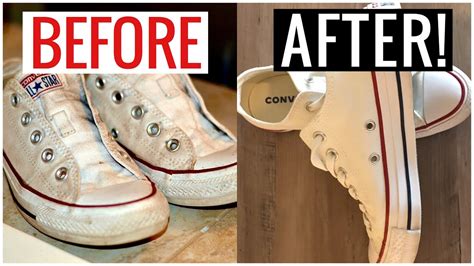 how to clean white converse shoes|how to wash chuck taylors.